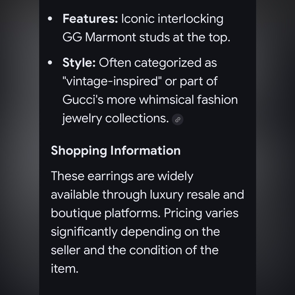 Gucci Red and Gold Crystal Drop Earrings - Picture 12 of 12